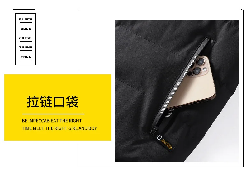Men's Winter Thickened Cotton-Padded Jacket Double-Sided Wearable Cold-Proof Large-Sized Fashionable Trendy Outerwear