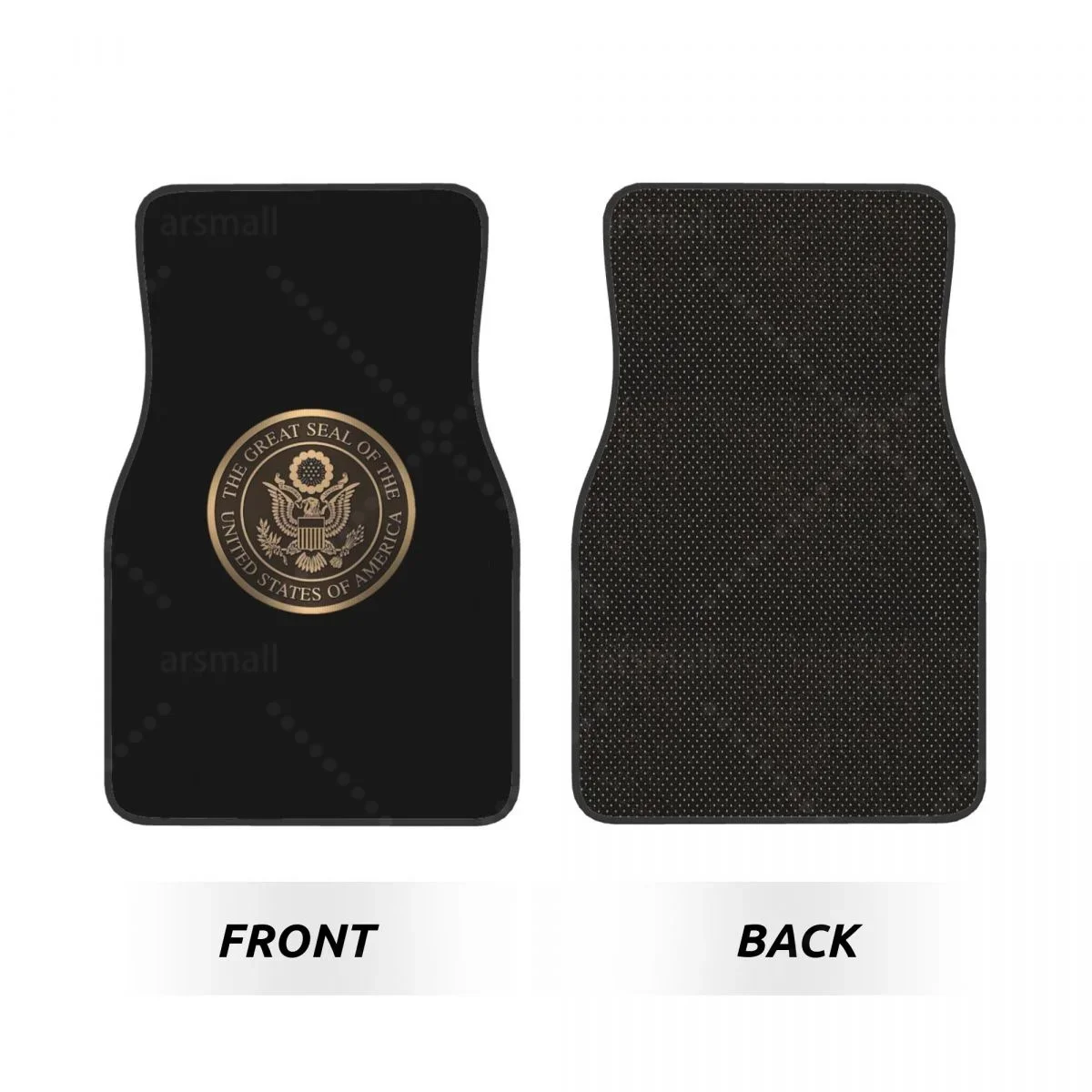 Great Seal Of The United State Of America Car Floormat Heavy Duty Front Rear Rubber Floor Mats Carpet Floor Protection Fits Most