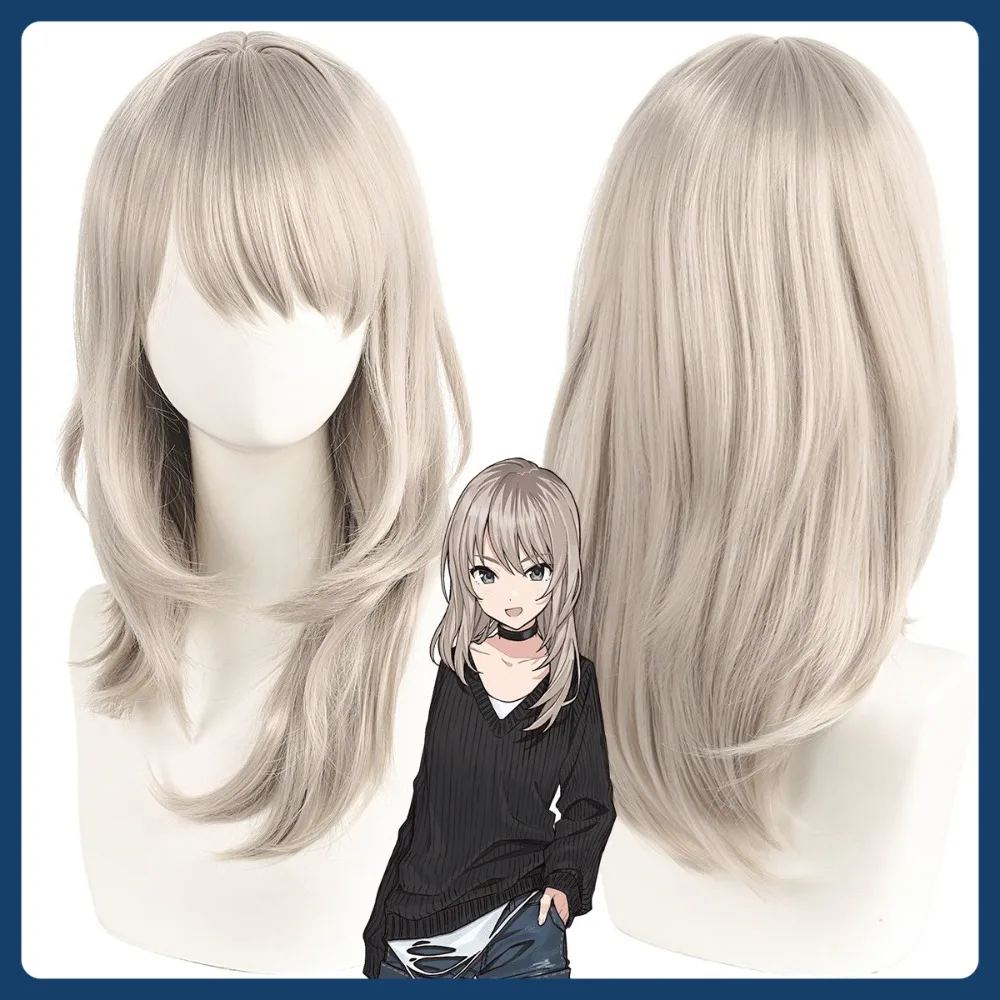 منتصف اليشم شعر مستعار مخزن الفتيات الفرقة CryHeyuan الخشب الخوخ العطر شعر مستعار تأثيري أنيمي لعبة لعب الأدوار هالوين زي الدعائم #6