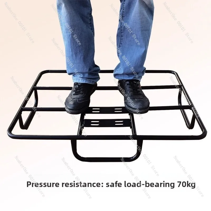 Electric Vehicle Rear Shelf Support, Universal Bracket for Takeaway Box, Motorcycle Modified Tail Rack Cargo Shelf