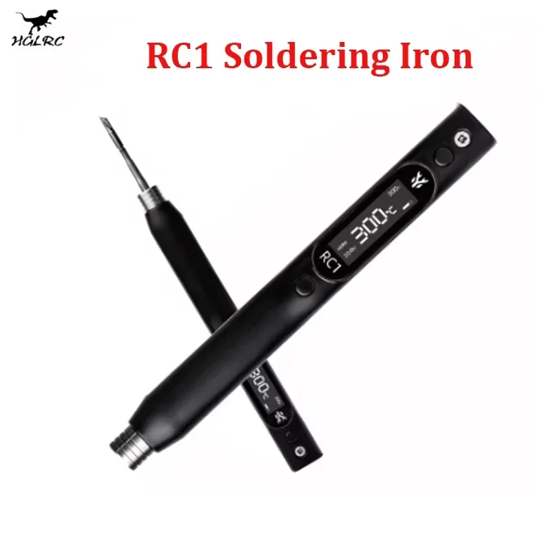 

HGLRC RC1 Soldering Iron 25V 60W OLED Display Intelligent Temperature Control Algorithm for RC Model Airplane FPV Drones