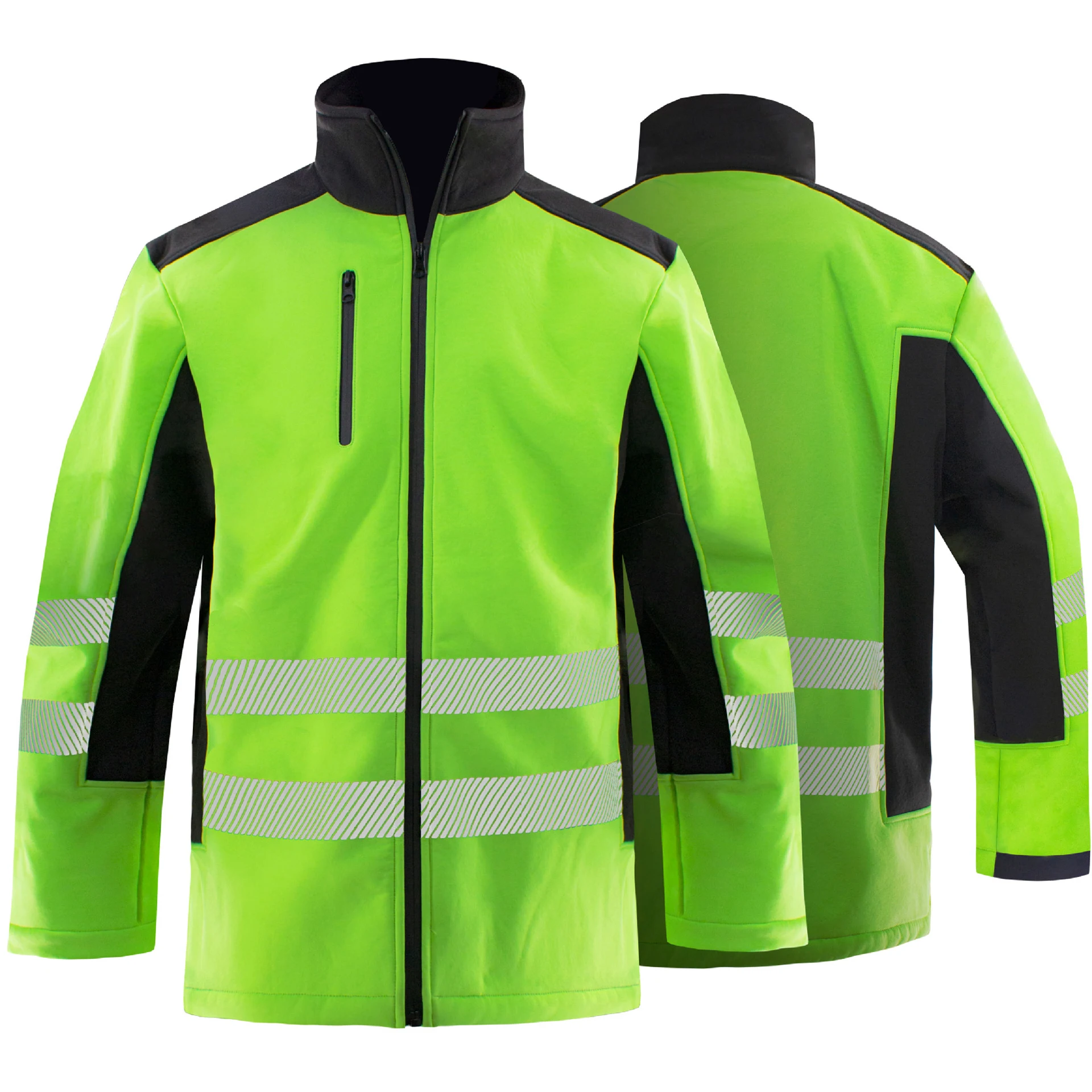 Windproof Cycling Jacket and Pants for Men Reflective Men's Coat Set Thermal Fleece Outdoor Hi Vis workwear Suit