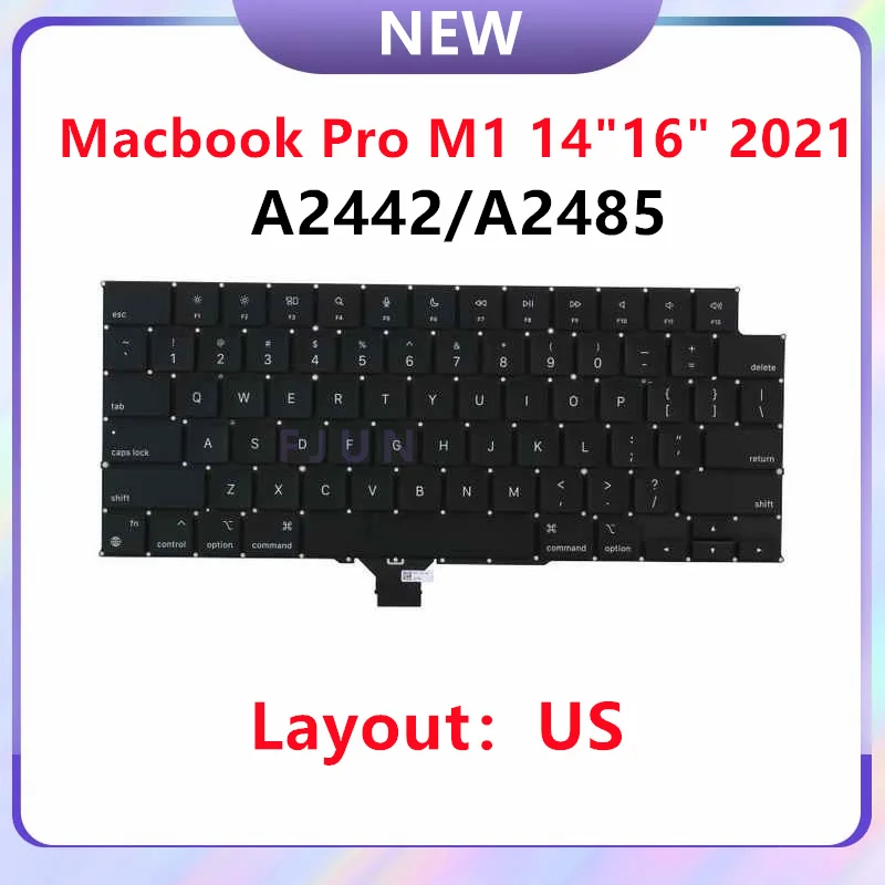 New A2442 A2485 A2779 A2780 Keyboard For Macbook Pro M1 M2 Pro/Max Retina 14