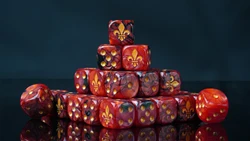 Fleur De Lis Dice, 20 Dices, Wargame Accessories