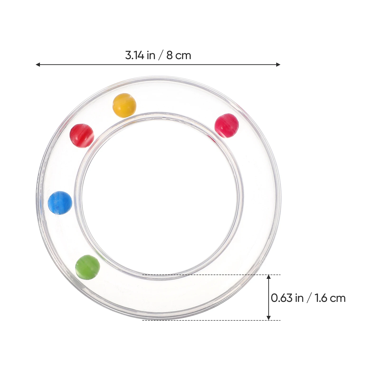 กระดิ่งมือ 6 ชิ้น แบบใส พกพาสะดวก ของเล่นเขย่ามือเด็กทารก ทำจากพลาสติก ปลอดภัย เป็นเครื่องดนตรีเสริมพัฒนาการ สำหรับเด็กแรกเกิด ช่วยให้สบาย