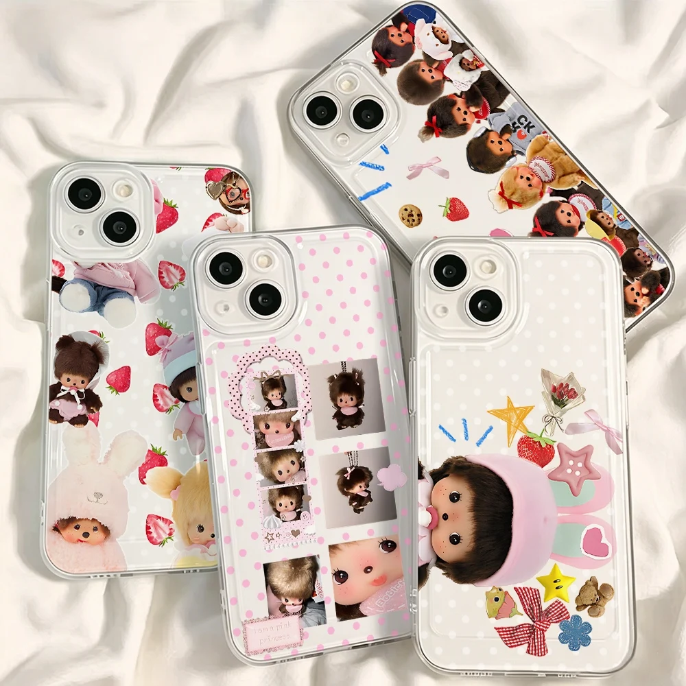 M-monchhichis Phone Case For Samsung Galaxy A37 A57 A16 A07 A17 A36 A26 A56 A55 A35 A25 A15 A05s A54 A24 A14 A06 A05 A13 4G 5G