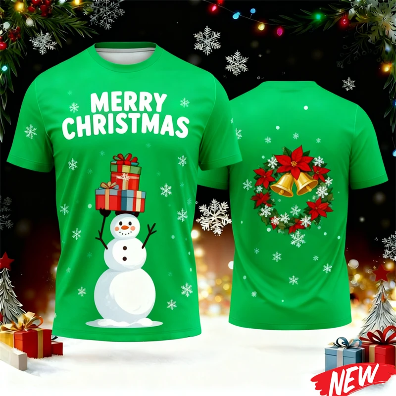 เสื้อยืดลายกราฟิกซานตาคลอสและส - Men'S Fashion Xmas Party บทวิจารณ์และราคา