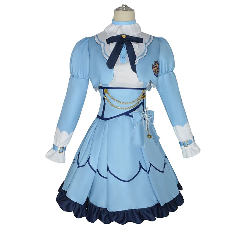 Vtuber YouTuber Cosplay Costume Anime Nijisanji Clothes Lolita Dress Halloween Role Play Outfit