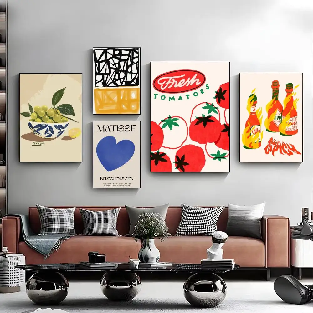 Miscellaneous Abstract Art Poster Modern Minimalist Wall Art Prints for Bedroom Living Room Aesthetic Contemporary Decor Gift
