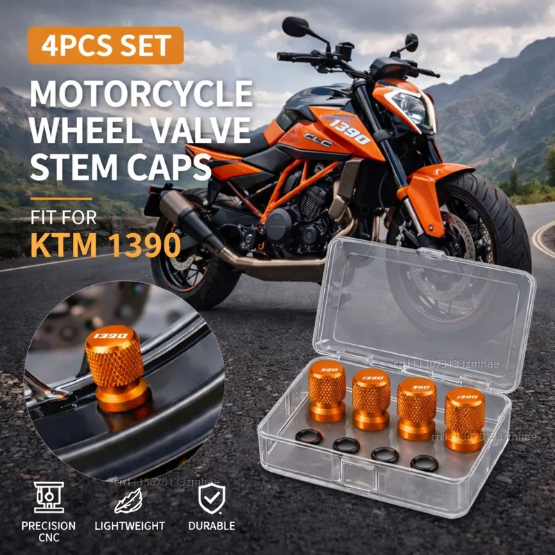 For KTM 1390 Super Adventure 1390 Super Duke R 2023+ Motorcycle Accessories CNC Aluminum Tire Valve Stem Cap Air Port Cover