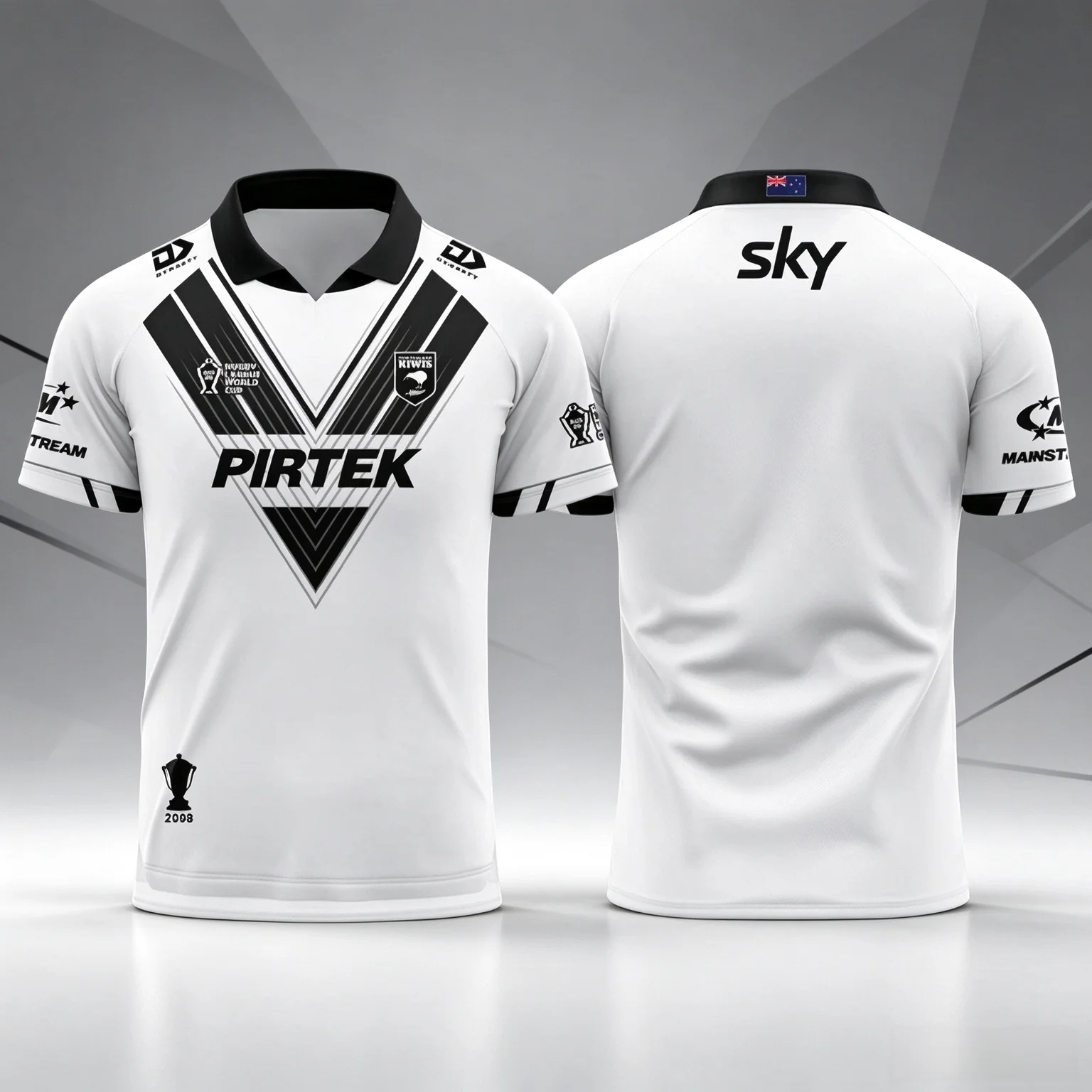2026 Kiwis Rugby Jersey New Zealand Mens 3D Print Buttonless Polo T-Shirt Breathable Quick-drying Comprehensive Training Uniform