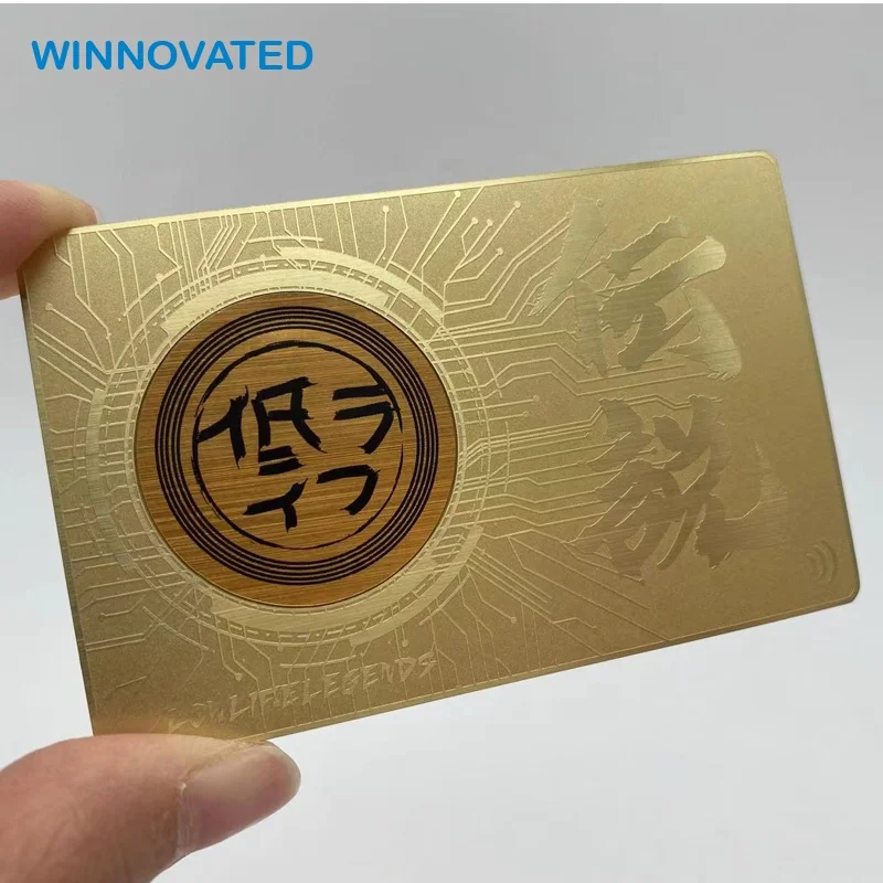 Customized product Customized RFID Access Control Card Printable Programming Metal NFC Business Card