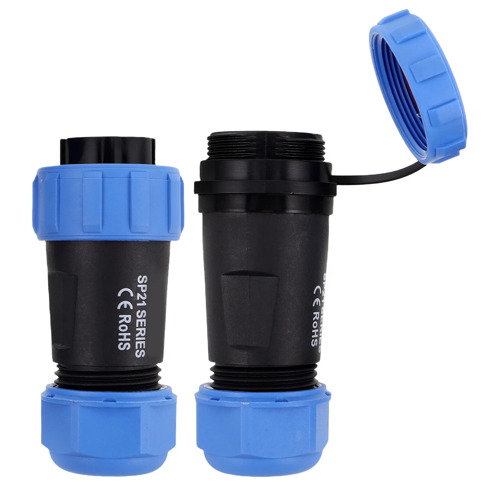 

2Pcs Outdoor Wire Connectors 3 Pin Male Female Aviation Plug Socket for Industrial Machinery Communication Lighting Trains Ships