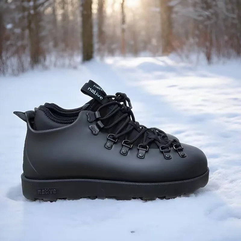 New Arrival Waterproof Men's and Women's Warm Snow Boots Leather Anti Slip Men's Work Boots Wear Resistant Adult Hiking Shoes