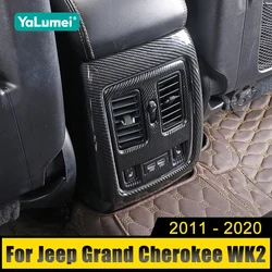 For Jeep Grand Cherokee WK2 2011 2012 2013 2014 2015 2016 2017 2018 2019 2020 Car Rear Armrest Console Vent Outlet Cover Trim