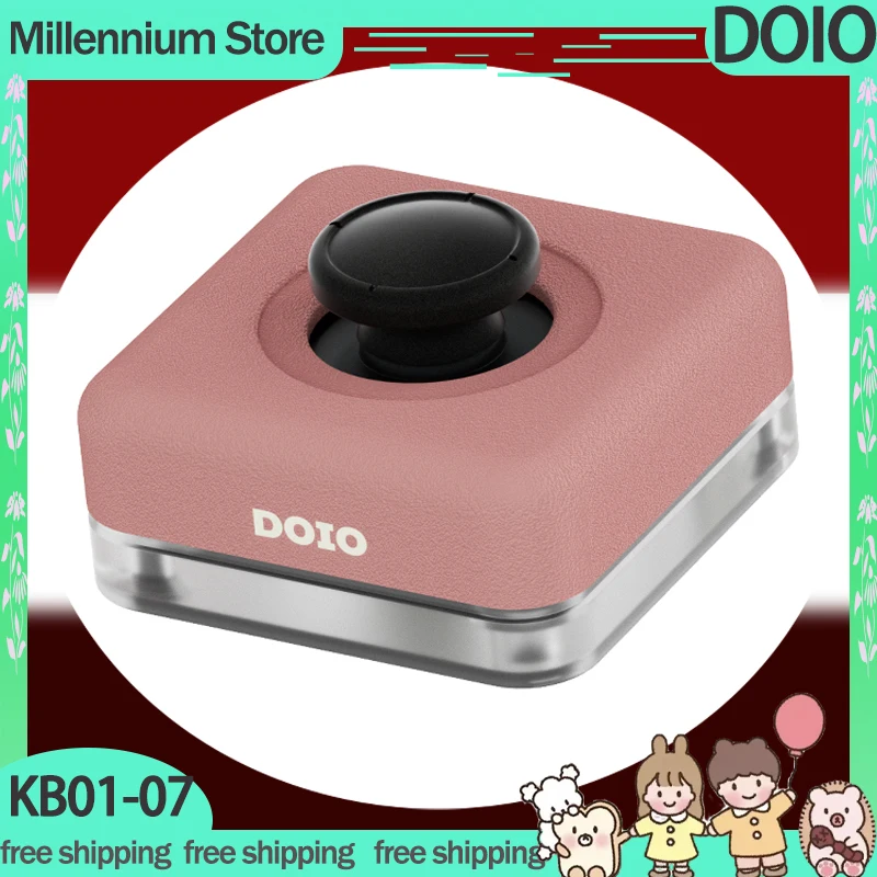 Doio Kb01-07 Desktop Computer Joystick Power Button Desktop Power Switch Mini Keypad CNC Aluminium Alloy Custom Wired Keyboards