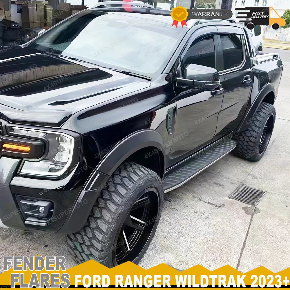 

5'' Widen Fender Flares Wheel Arch For Ford Ranger NEXT-GEN T92023 2024 2025 Wildtrak Wildtrak-X Car Exterior Accessories