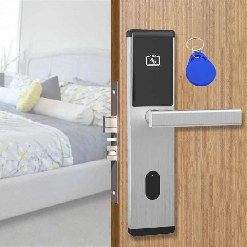 Stainless Steel Material Smart Mifare Card Electronic Hotel Lock System
