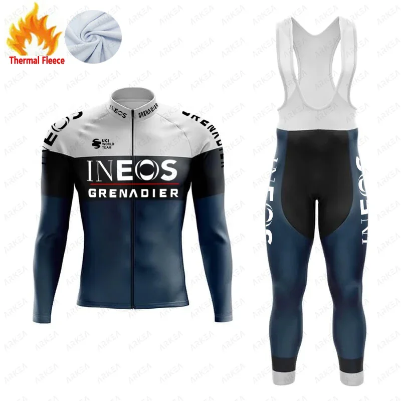 2025 INEOS Bike Winter jersey suit Cycling set