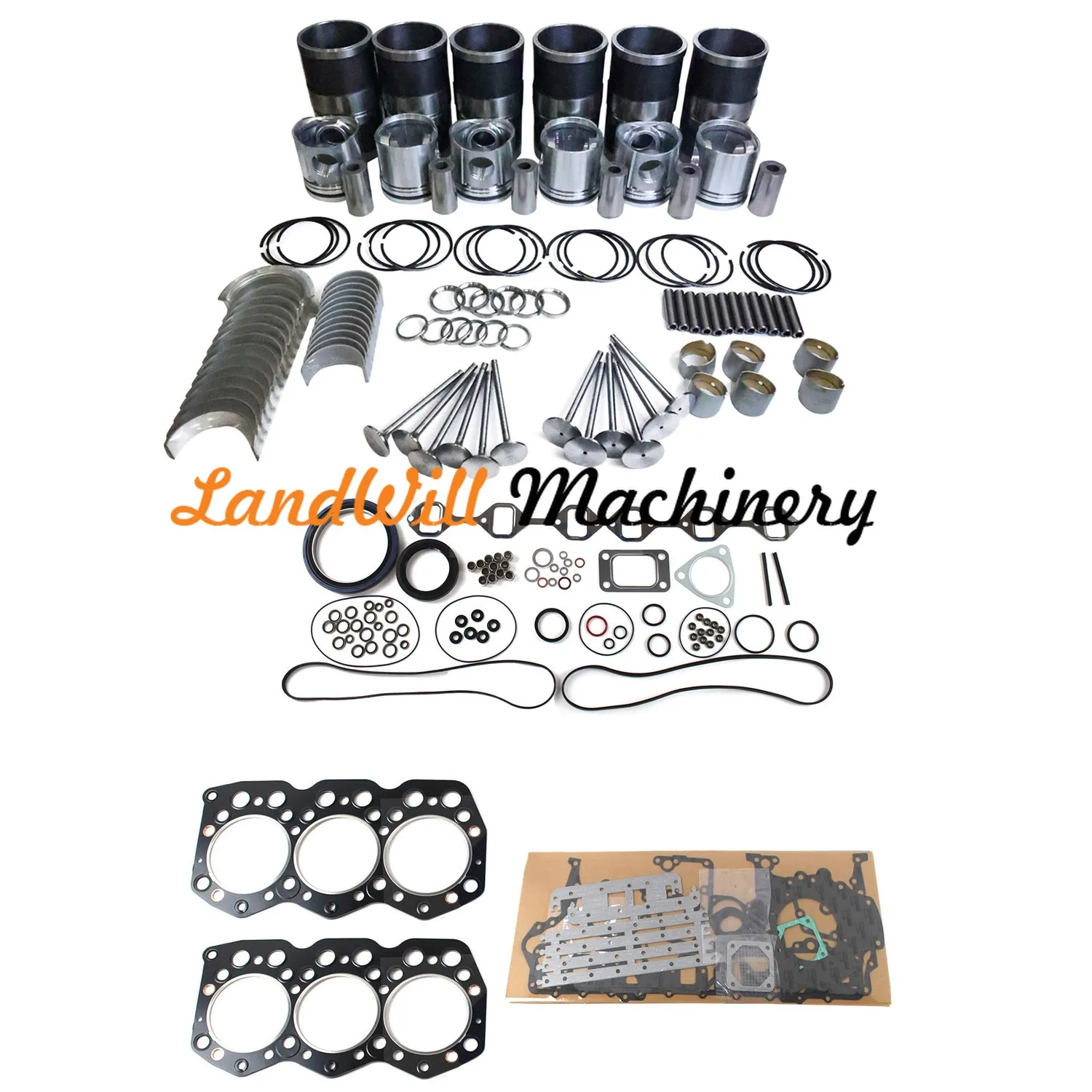 Overhaul Rebuild Kit Connecting Rod + Crankshaft Fits For Mitsubishi S6K Engine