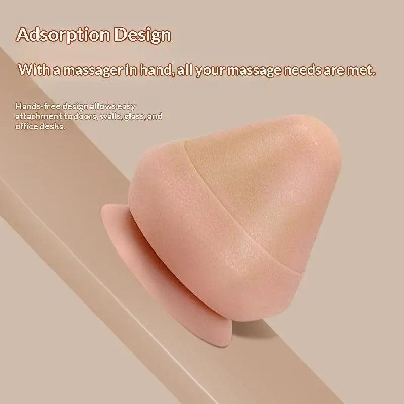 Adsorption Type Silicone Fascia Ball Massage Cone Portable Plantar Lumbar Back Shoulder Neck Whole Body Meridian Point Massager