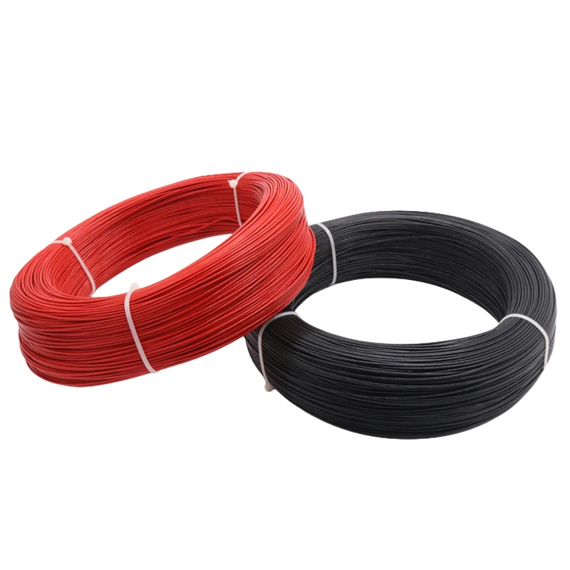 5m/10m Black Red 1332 PTFE Wire FEP Insulated 30 28 26 24 22 20 18 16 14 13 12 11 10AWG High Temperature Tinned Copper Cable image 5