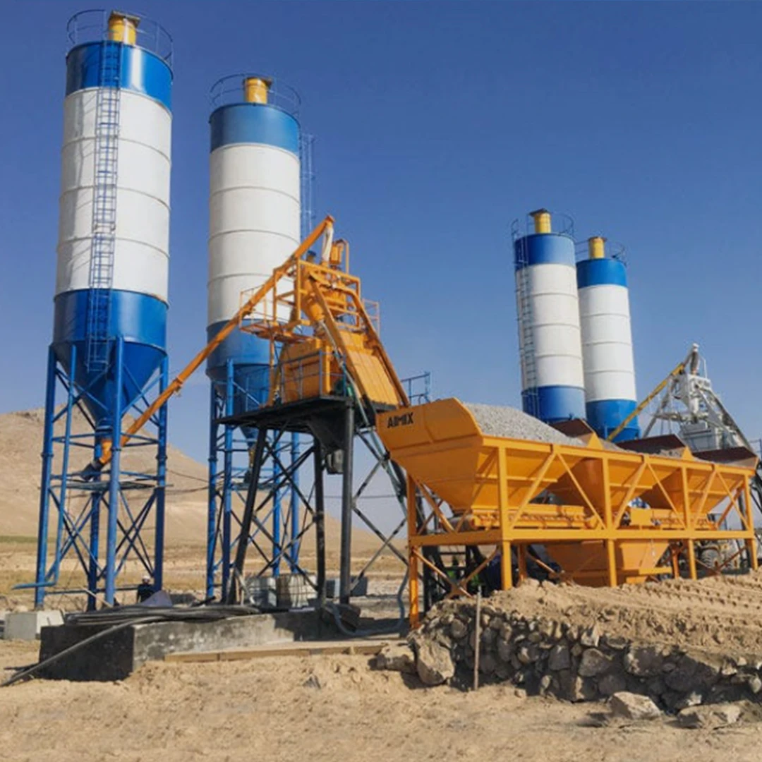 Factory Direct Sales YG-30 Mobile JS500 Mixer Mandatory 3 Warehouse Cement Mixing Ready-mix Concrete Batching Plant