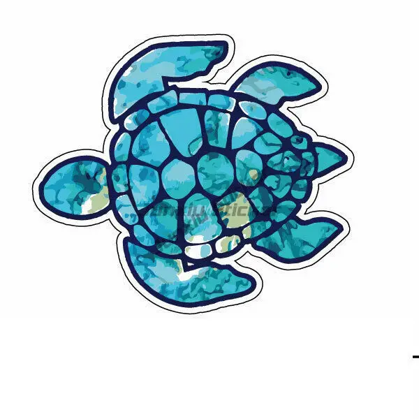 TURTLE Sticker Decal Car Laptop Skateboard Bumper Interior Decoration Adult Boat Marine Products Water Bottle Detailing