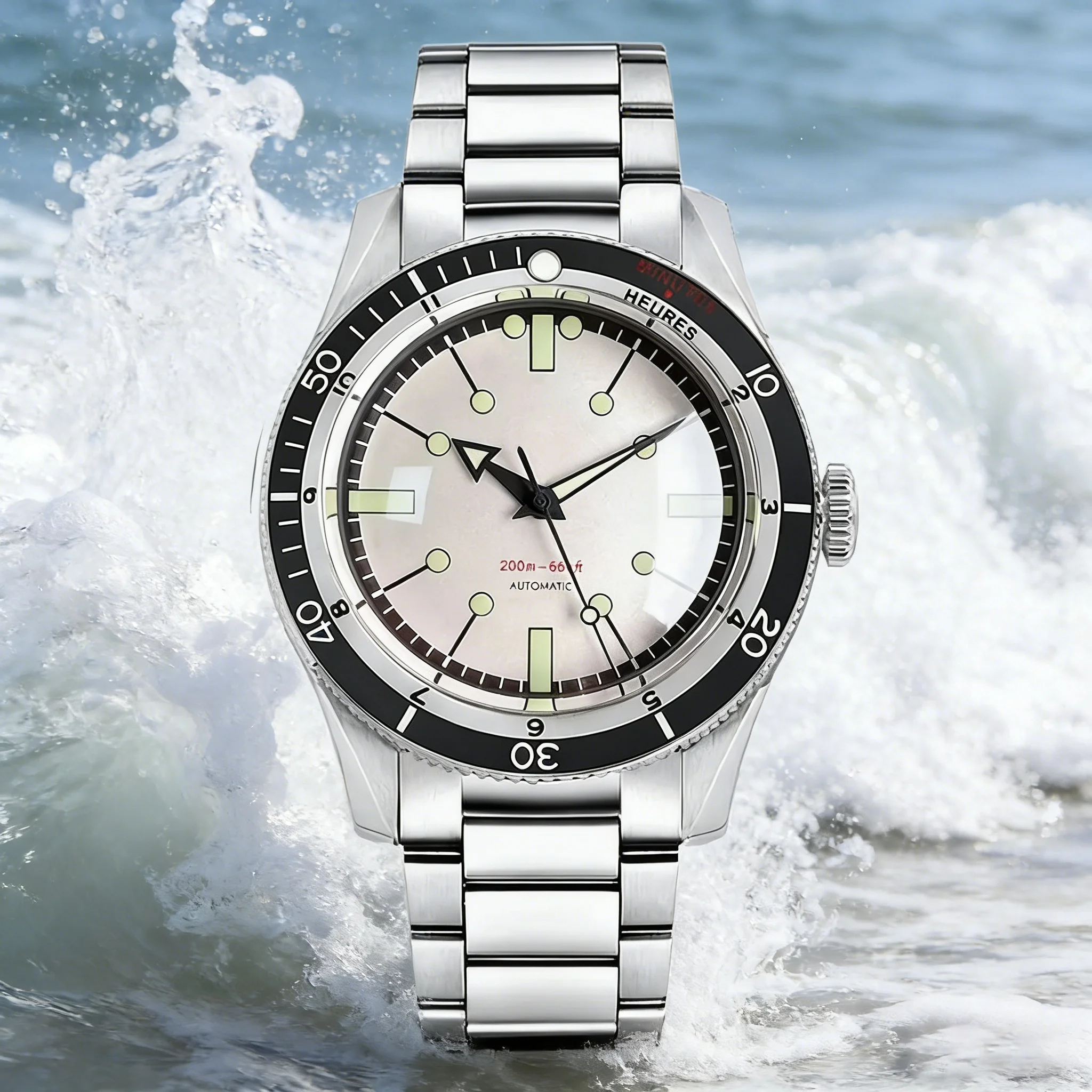 

Tandorio New 40mm Men's Mechanical Watch Miyota 8215 Movement 20ATM Waterproof Sapphire Glass Diver Watch 120 Clicks Bezel Lume