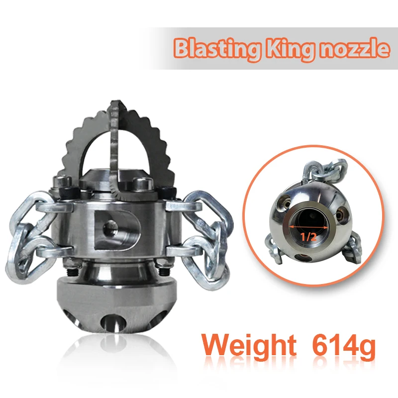 Chain Rotating Nozzles Sewer Cleaning Nozzles With Chains Pipeline Dredging Cleaning Diamond Nozzle