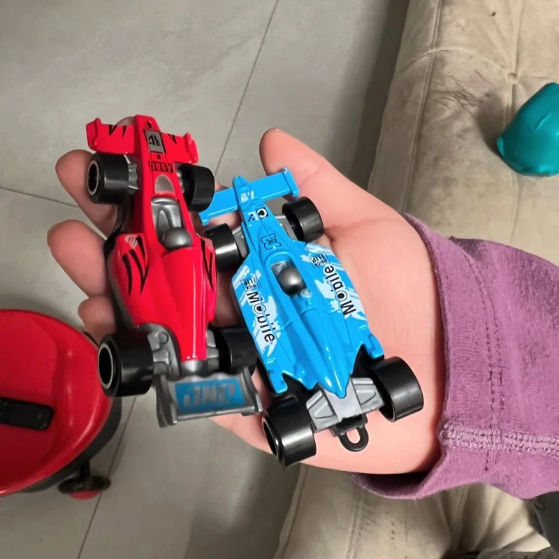 Piste de course Flexible pour enfants, jouets à monter soi-même, rampe de voiture de course à Double piste, Compatible 1/64ème voitures portables, pistes de course enroulables