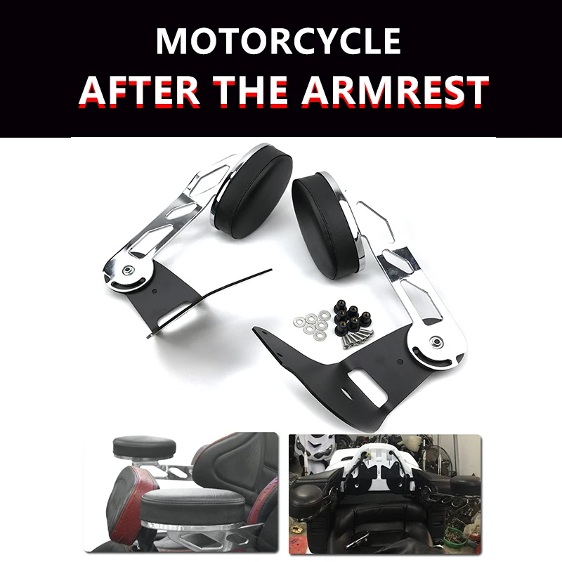 Motorrad-Rückenlehnen für Beifahrer für Honda Goldwing GL1800 GL 1800 2001 - 2017 Verstellbare Kofferraum-Armlehnen Zubehör