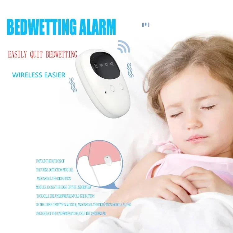 Wireless new enuresis alarm for children and the elderly, urine trainer forbedwetting reminder