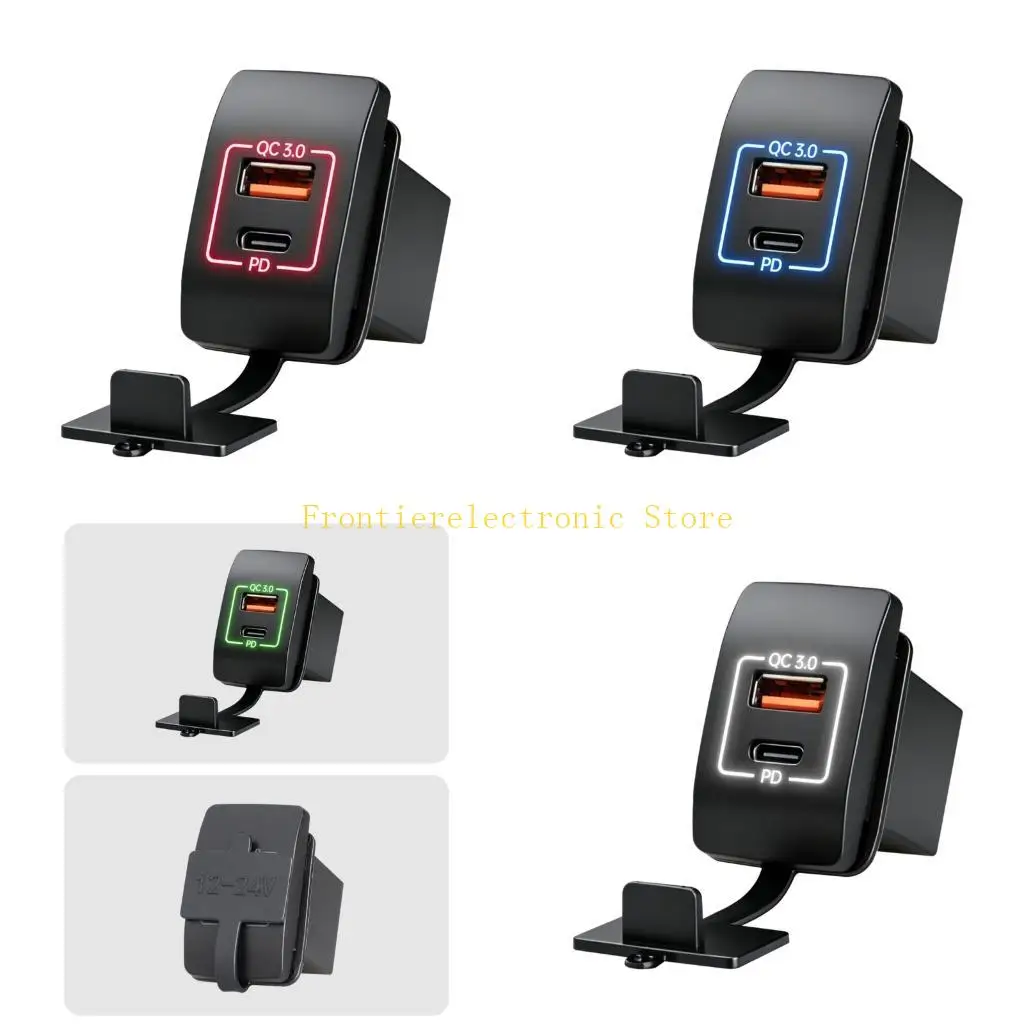 G8DB Double Port USB C And USB A Fast Car Waterproof Design For Truck