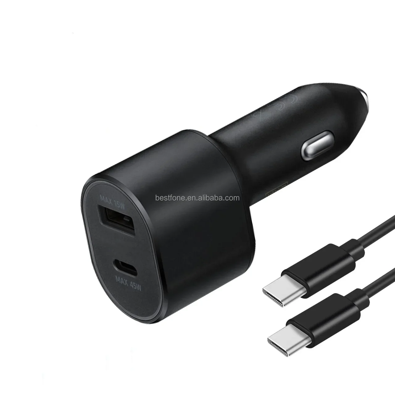 

45W Super Fast Car Charger USB C PD Car Charger for Samsung Galaxy S21 S20 S22ultra with TYPE C Cable