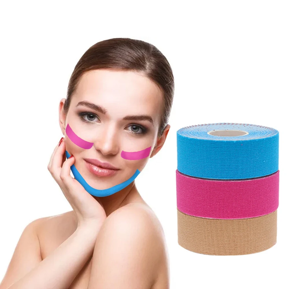 Face Kinesiology Tape Beauty Lift Up Wrinkles Reducer Tape Roll Face Lift Eye Anti-Wrinkles for Women Facial Care Tool