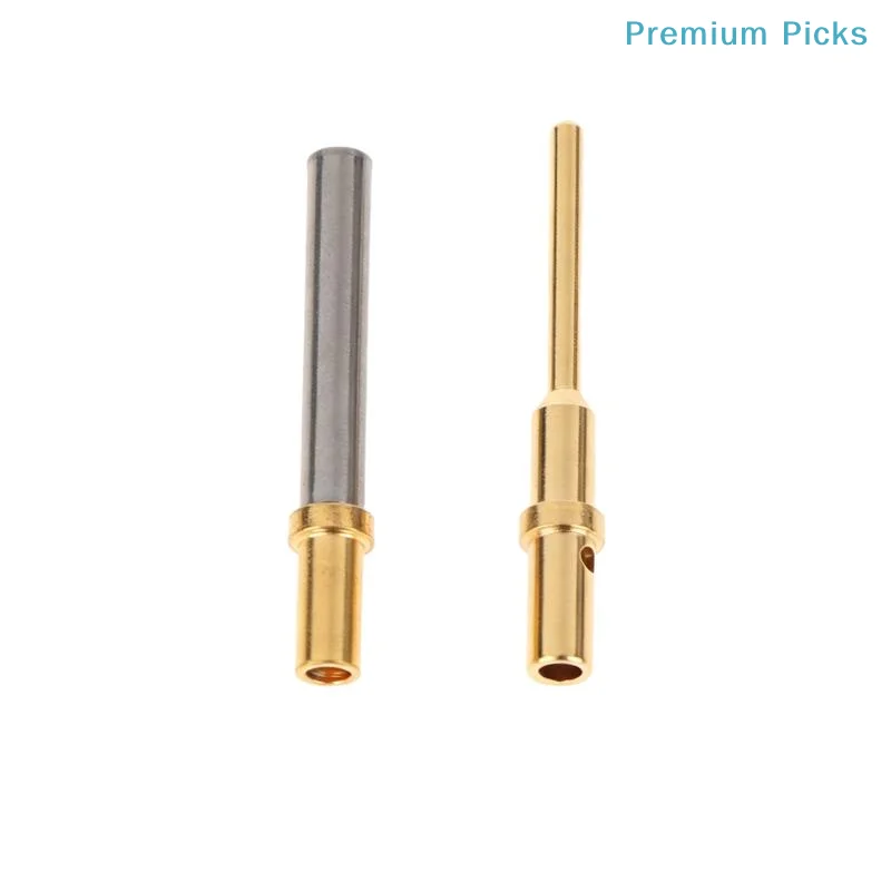 portable0460-202-2031 Male Female Crimp Terminals 5/10Pcs Gold Plated Stainless Steel 6-20AWG for Solar Panel Wiring