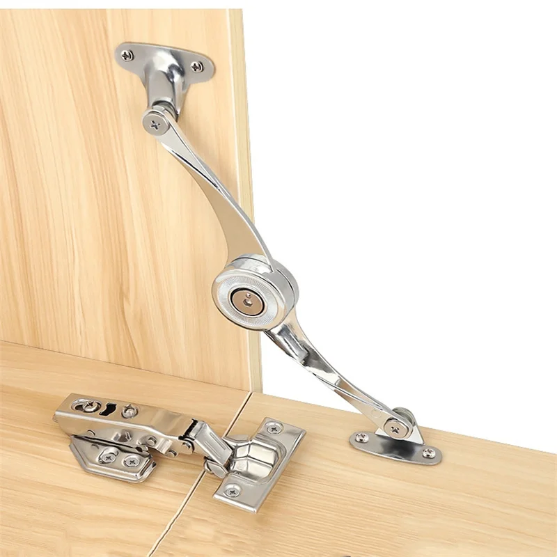 Hydraulic Randomly Stop Hinges Kitchen Cabinet Door Adjustable Polish Hinge Furniture Lift Up Flap Stay Support Hardware