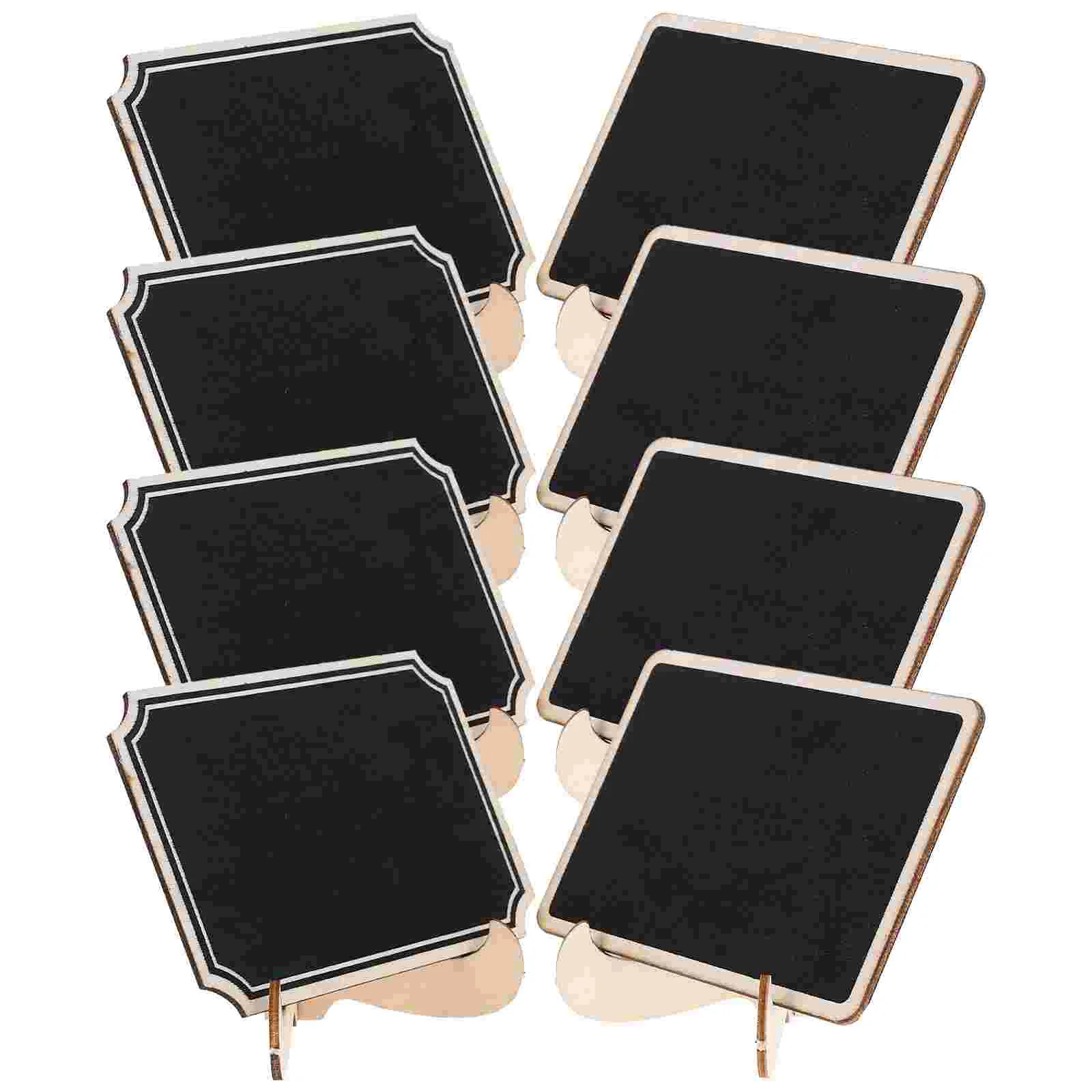 20 Pcs Drawing Board Wooden Crafts Blackboard Message Signs Small Letter Chalkboard