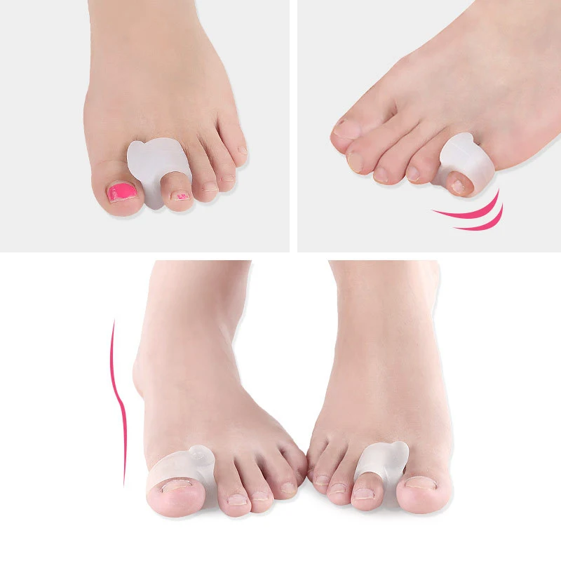 Pexmen 2/4Pcs Hammer Toe Corrector Hammertoe Straightener For Curled Crooked Bent Claw Toes Stop Toe Overlap And Rubbing