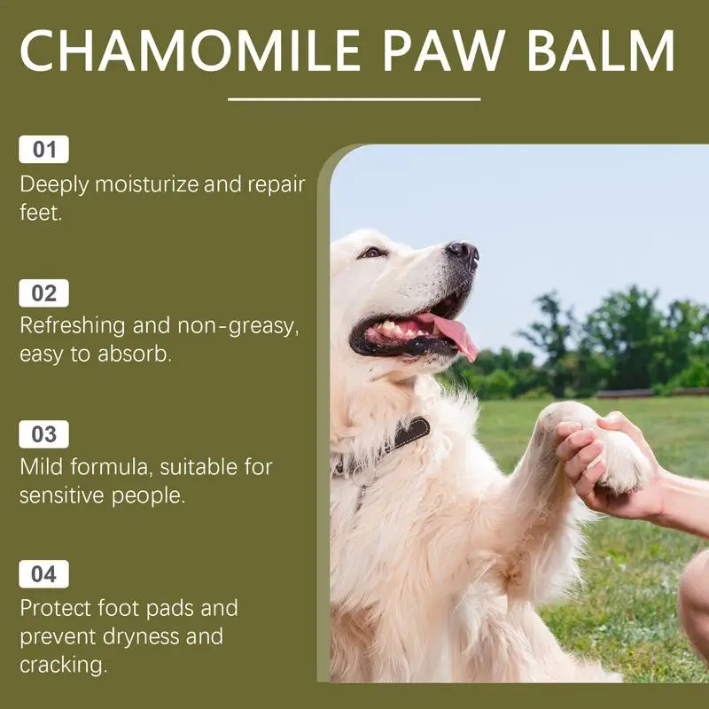 Cat Paw Balm Natural Gentle Dog Balm Paw Balm Safe Balm For Dog Paws Deeply Hydrating Pet Supplies For Cat Dog Pet Non-greasy