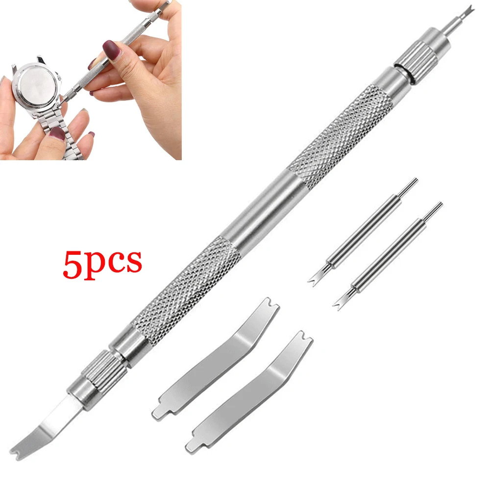 5PCS Watch Repair Tool Spring Pine Needle Bar Pose Arquivado Barrette Repair Watch Strap Spring Set Watch Strap Removal Acessório