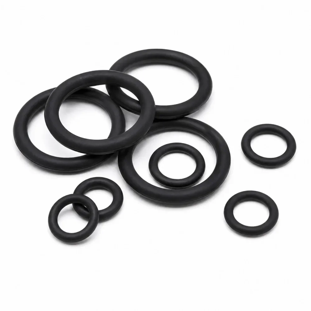 1225Pieces Black NBR Nitrile Rubber O Ring Kit Seal Gaskets CS 1-3.5mm OD 4-50mm For Hydraulic  Industrial And Automotive Engine