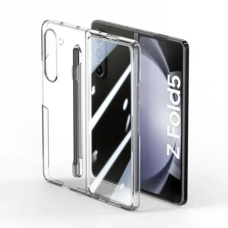 Für Samsung Galaxy Z Fold 8 Ultra 7 6 5 Premium-Hülle mit S Pen oder Stifthalter, einfarbig, integrierter Displayschutz, matte Abdeckung – Detail 7