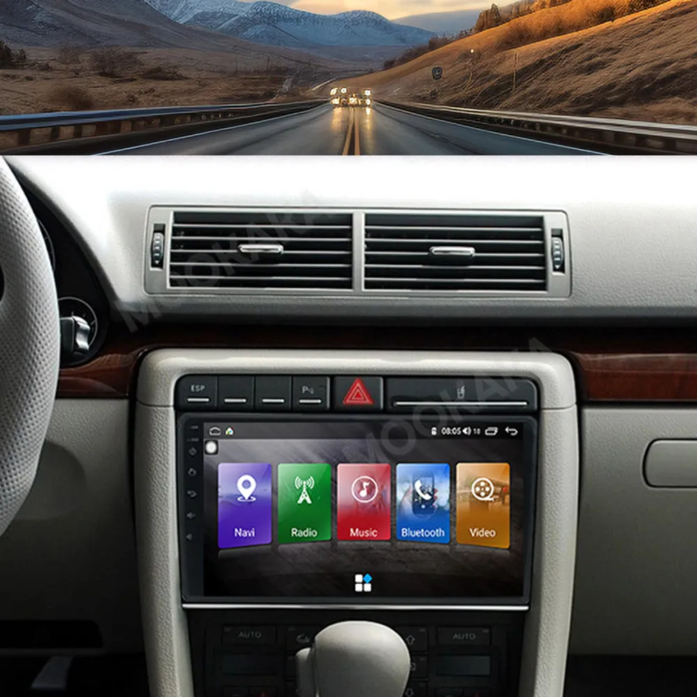 

Car Radio CarPlay For Audi A4 2002-2008 Android 14.0 Navigation Multimedia Player QLED Touch Screen DSP Auto Stereo Head Unit