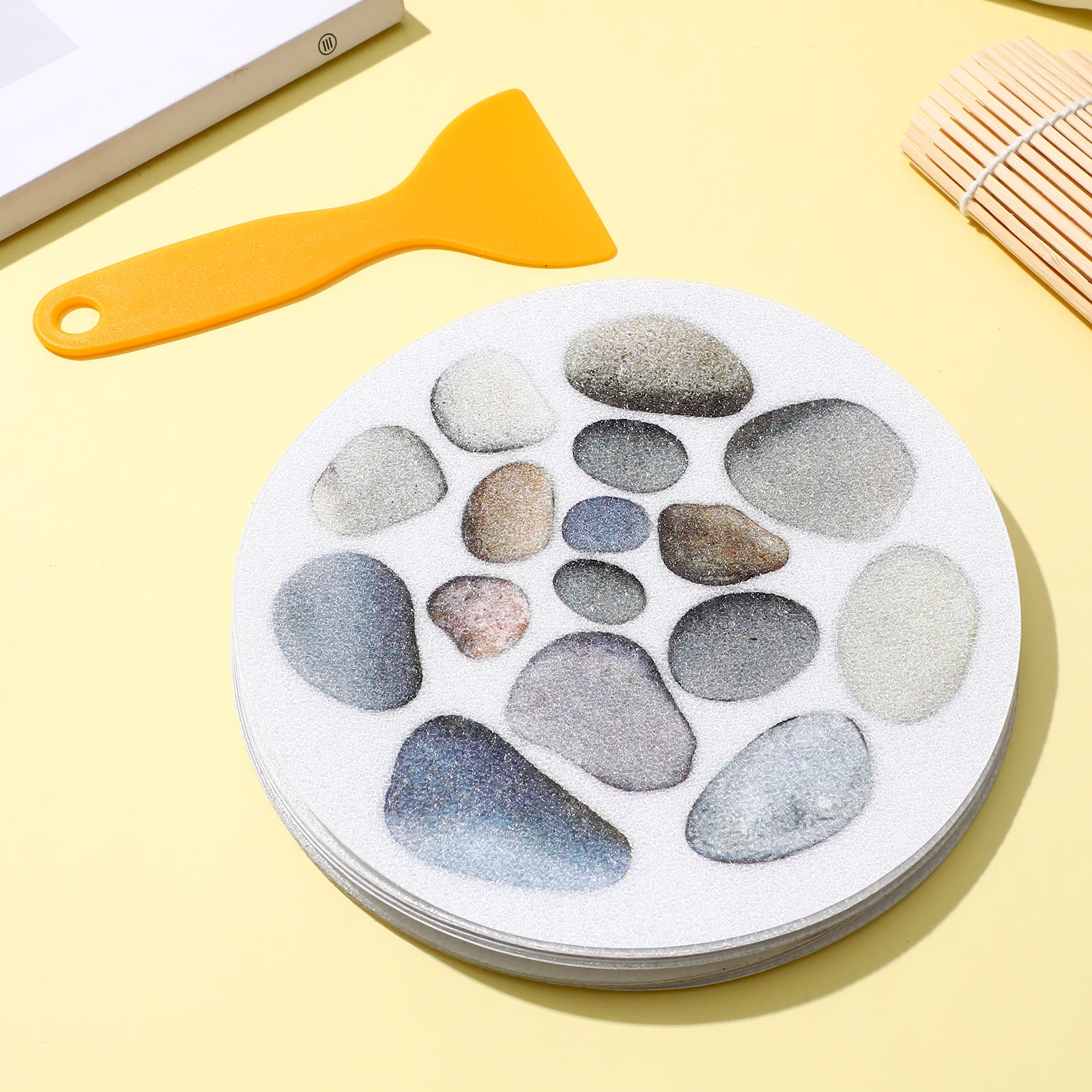 

8pcs Grey Non-Slip Bathtub Mat Stick Anti-Slip Stickers Skid-Proof Decals For Bathroom Kitchen Pool Safety Anti-Slip