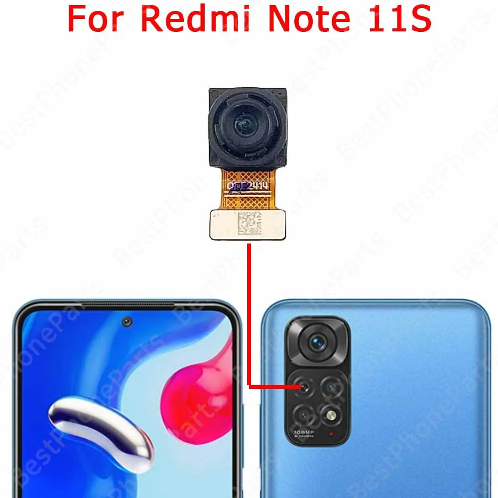 Rear Back Camera For Xiaomi Redmi Noe 11 11S 5G Backside Camera Module Flex Cable Replacement Mobile Phone Parts