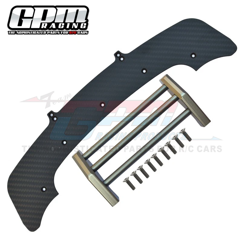 GPM sasis & Bumper depan serat karbon, untuk ARRMA 1/7 Infraction 6S Blx