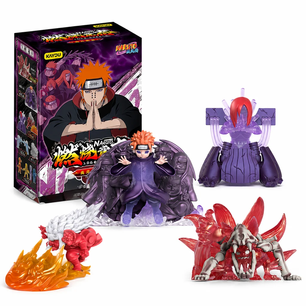 Kayou Naruto Mini Rubber Figure Blind Box Series 2 Anime Character Collectible Stationery Toy For Adult Fans
