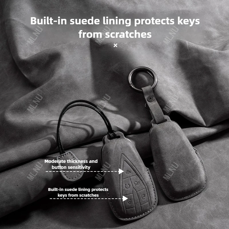 حافظة مفاتيح لـ CHANGAN CS55 PLUS ملحقات 2026/2025 تغطية كاملة ثلاثية الأبعاد من جلد الغنم المضاد للخدش ترقية شخصية 2022-2024 #5